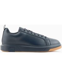 Armani Exchange - Econappa Sneakers With Tone-on-tone Details - Lyst