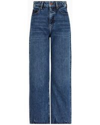 Armani Exchange - J38 Relaxed Fit Jeans In Organic Cotton Denim - Lyst
