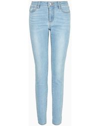 Armani Exchange - J01 Super Skinny Jeans In Comfort Cotton Denim - Lyst