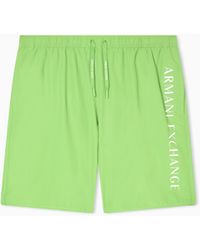 ARMANI EXCHANGE - Swimsuit With Side Logo - Lyst
