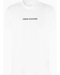 ARMANI EXCHANGE - Camiseta De Corte Regular Con Logo Estampado En El Pecho - Lyst