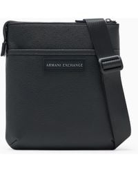 ARMANI EXCHANGE - Flat Crossbody Messenger Bag - Lyst