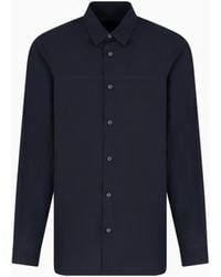 ARMANI EXCHANGE - Chemise En Popeline Coupe Régulière - Lyst