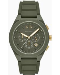 ARMANI EXCHANGE - Chronograph Silicone Watch - Lyst