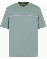 Armani Exchange - T-shirt Regular Fit Con Strip Logo - Lyst