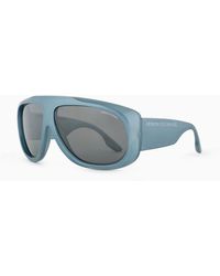 Armani Exchange - Chunky Frame Sunglasses - Lyst