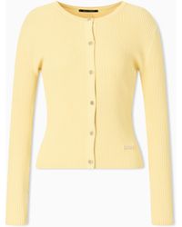 ARMANI EXCHANGE - Fitted Cardigan - Lyst