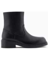 ARMANI EXCHANGE - Square-Toe Camperos Ankle Boots - Lyst