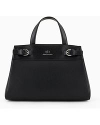 Armani Exchange - Tote Bag Media Con Fibbie Laterali - Lyst