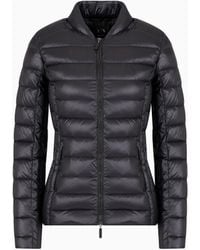ARMANI EXCHANGE - Shiny Fabric Down Jacket - Lyst