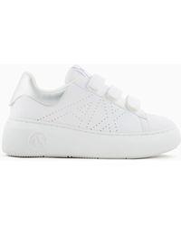 Armani Exchange - Sneakers With High Sole And Tears - Lyst