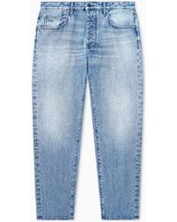 ARMANI EXCHANGE - Pantalón Vaquero Holgado De Corte Recto Y Cinco Bolsillos - Lyst