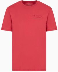 Armani Exchange - Regular Fit T-shirt In Cotton Jersey With Logo On The Chest - Lyst