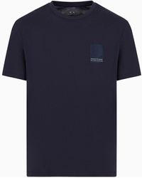 Armani Exchange - Asv Regular Fit T-shirt In Organic Cotton - Lyst