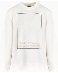 Armani Exchange - Felpa In Cotone Organico Asv - Lyst