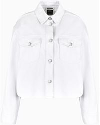 Armani Exchange - Bull Denim Jacket With Pockets - Lyst