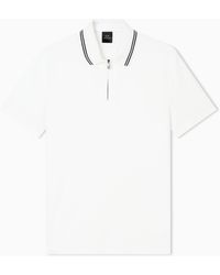 ARMANI EXCHANGE - Regular Fit Cotton Polo Shirt - Lyst