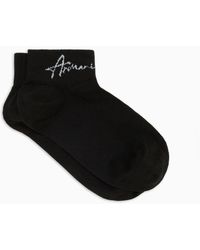 Armani Exchange - Short Socks With Logo - Lyst