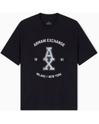ARMANI EXCHANGE - Regular Fit Graphic Logo T-Shirt - Lyst