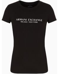 ARMANI EXCHANGE - T-Shirt Coupe Slim Avec Imprimé Milan New York - Lyst