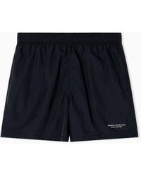 ARMANI EXCHANGE - Swim Boxer With An Elasticated Waist - Lyst