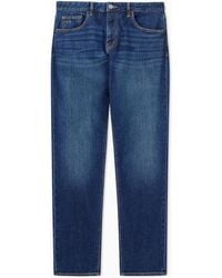 ARMANI EXCHANGE - Comfort Slim-Fit Cotton Denim Jeans With Fading Essential - Lyst