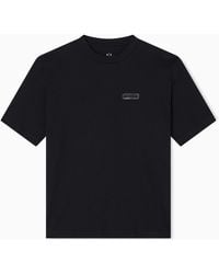 ARMANI EXCHANGE - T-Shirt Mit Normaler Passform Und Aufdruck Auf Der Rückseite - Lyst