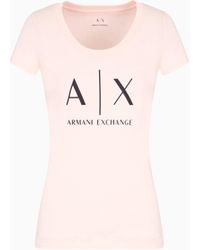 ARMANI EXCHANGE - Pima Cotton Print Short Short T-Shirt - Lyst