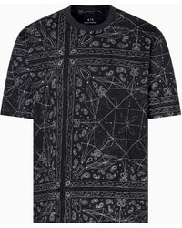 ARMANI EXCHANGE - Regular Fit Kaleidoscope Patterned T-Shirt - Lyst