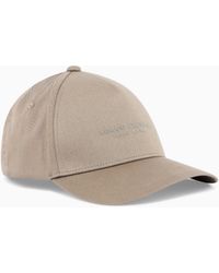 ARMANI EXCHANGE - Cotton Baseball Cap With Embroidered Logo Essential - Lyst