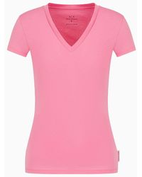 Armani Exchange - Slim Fit Short Sleeve Pima Cotton T-shirt - Lyst