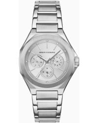ARMANI EXCHANGE - Multifunction Stainless Steel Watch - Lyst