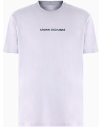 ARMANI EXCHANGE - Camiseta De Corte Regular Con Logo Estampado En El Pecho - Lyst