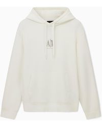 ARMANI EXCHANGE - Hoodie With Embroidered Logo - Lyst