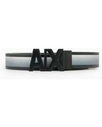 Armani Exchange - Belt With Degradé Band And Logo - Lyst