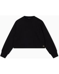 ARMANI EXCHANGE - Bonded Stretch Cotton Sweatshirt - Lyst