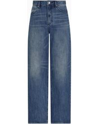ARMANI EXCHANGE - Vaqueros De Corte Relajado En Denim Índigo - Lyst