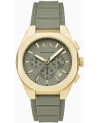 ARMANI EXCHANGE - Sync Chronograph Silicone Watch - Lyst