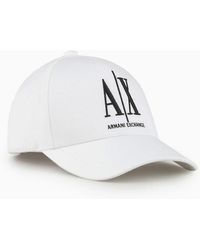 Armani Exchange - Cotton Baseball Cap With Logo - Lyst