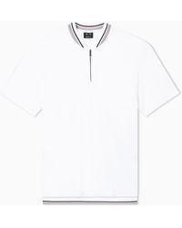 ARMANI EXCHANGE - Regular Fit Cotton Pique Polo Shirt - Lyst