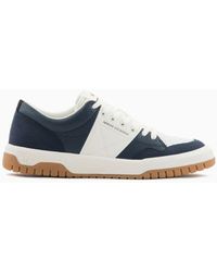 Armani Exchange - Sneakers With Contrasting Color Band - Lyst