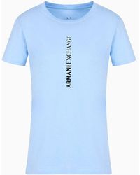 Armani Exchange - Slim Fit Pima Cotton T-shirt With Logo Print - Lyst