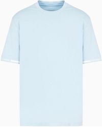 Armani Exchange - T-shirt Regular Fit Con Tape Logo - Lyst