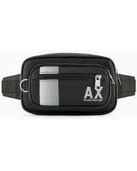 Armani Exchange - Bum Bag With Contrasting Band And Logo - Lyst