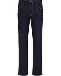 ARMANI EXCHANGE - Vaqueros J13 De Corte Ajustado En Denim De Algodón Con Costuras En Contraste - Lyst