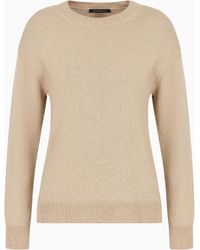 ARMANI EXCHANGE - Boucle Crew Neck Sweater - Lyst