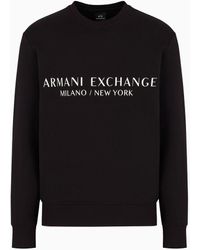 Armani Exchange - Cotton Crewneck Sweatshirt - Lyst