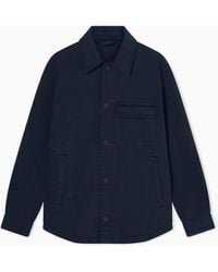 ARMANI EXCHANGE - Cotton Bull Denim Blouson - Lyst