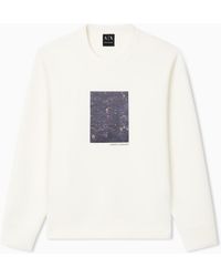 ARMANI EXCHANGE - Stretch Modal Sweatshirt - Lyst