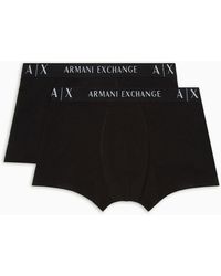 Armani Exchange - Pack 2 Boxer In Jersey Stretch - Lyst